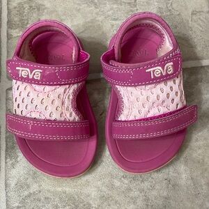 Teva Pink Kids' Adjustable Mesh Sandals